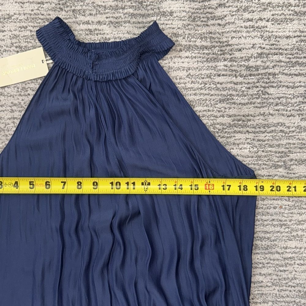 NWT RAMY BROOK Marcel Floral Mini Dress Navy Embroidered Medium - Picture 8 of 14